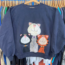 Load image into Gallery viewer, Cats Appliqué Crewneck
