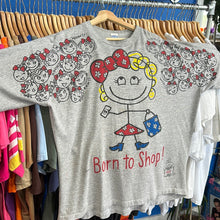 Load image into Gallery viewer, “Born to Shop” Drawing T-Shirt
