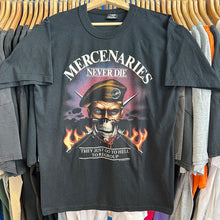 Load image into Gallery viewer, Mercenaries Never Die T-Shirt
