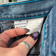 Load image into Gallery viewer, Brittania Denim Blue Pocket Flare Pants
