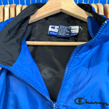 Load image into Gallery viewer, Blue and Black Champion Windbreaker
