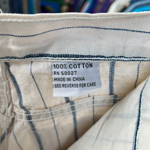 Load image into Gallery viewer, Bill Blass Striped White Denim Shorts
