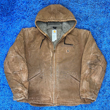 Load image into Gallery viewer, Hooded Carhartt Jacket - Tan
