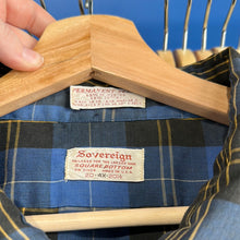 Load image into Gallery viewer, Blue Plaid Lightweight Button Up
