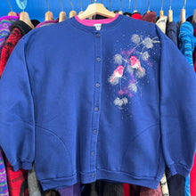 Load image into Gallery viewer, Embroidered Birds Crewneck Cardigan
