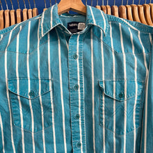 Load image into Gallery viewer, Vertical Stripe Wrangler Button Up

