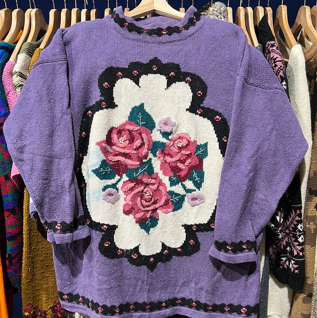Roses Knit Sweater