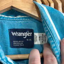 Load image into Gallery viewer, Vertical Stripe Wrangler Button Up
